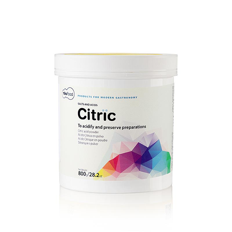 TÖUFOOD CITRÏC ACID, acido citrico, 800 g