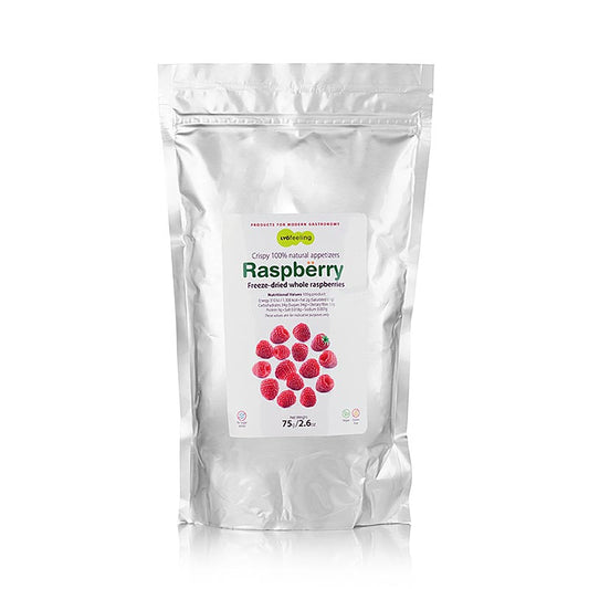 TÖUFOOD LYOFËELING RASPBËRRY, lamponi liofilizzati interi, 75 g
