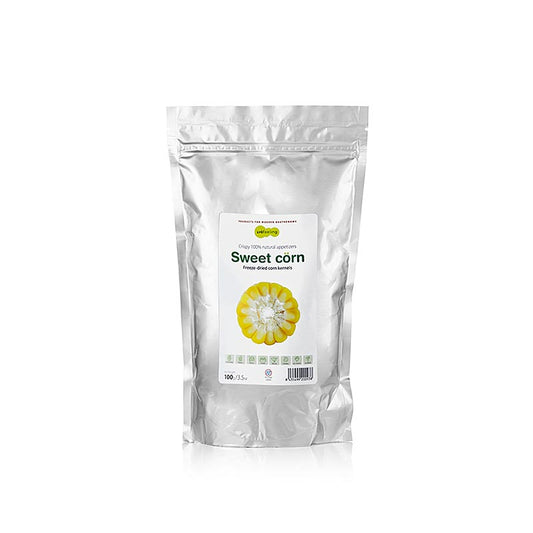 TÖUFOOD LYOFËELING SWEETCÖRN, maïs lyophilisé, entier, 100 g | Cuisine moléculaire | thungourmet