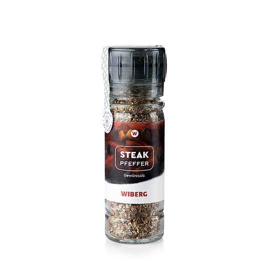 Moulin à épices Wiberg « Steak Poivre », sel aux épices, 70 g