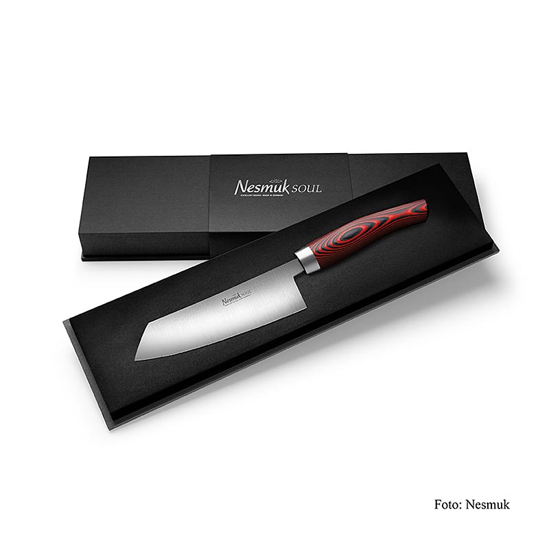 Nesmuk Soul 3.0 Kochmesser, 140mm, Micarta Red Griff, 1 St
