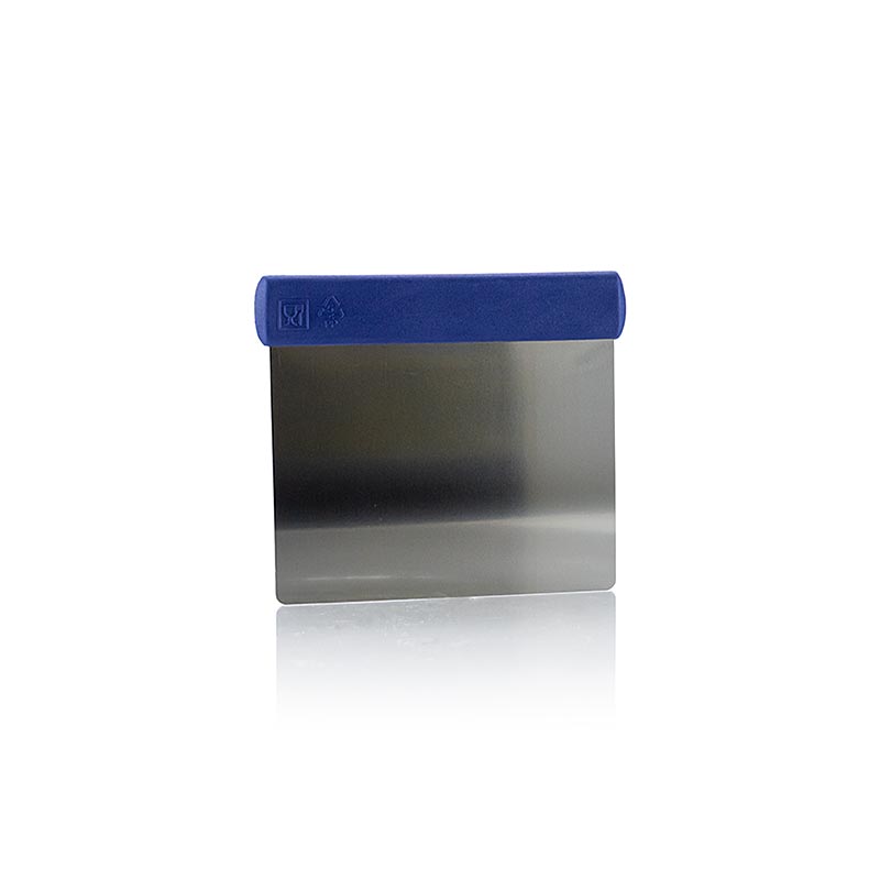 Raschietto per pasta 12x10cm, lama flessibile in acciaio inox con manico in plastica, 1 pz.