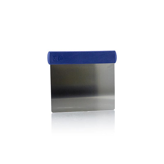 Raschietto per pasta 12x10cm, lama flessibile in acciaio inox con manico in plastica, 1 pz.
