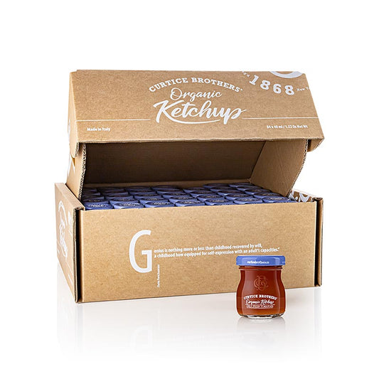 Organic Ketchup, Portionsgläschen, Curtice Brothers, BIO, 3,4 l, 84 x 40ml | BIO - Sortiment | thungourmet