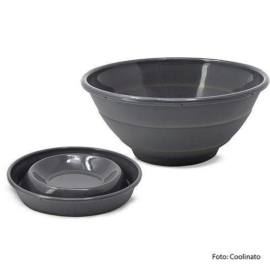 Bol en silicone, pliable, gris, 20cm, Coolinato, 1 pc
