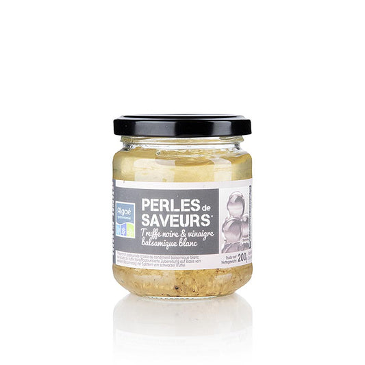 Caviale aromatizzato "Aceto balsamico bianco e tartufo estivo", Les Perles, 200 g