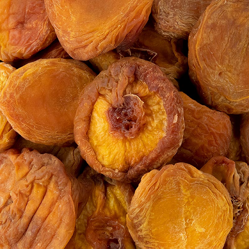 Pfirsiche, getrocknet, geschwefelt, mit Trennmittel, 1 kg | Fruchtprodukte, Pürees, Gemüse & Sprossen | thungourmet