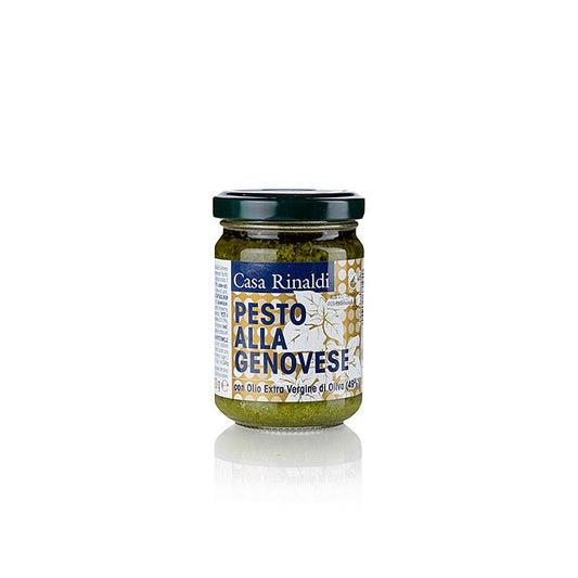 Pesto genovese, salsa al basilico con Olio d'oliva , Casa Rinaldi, 130 g