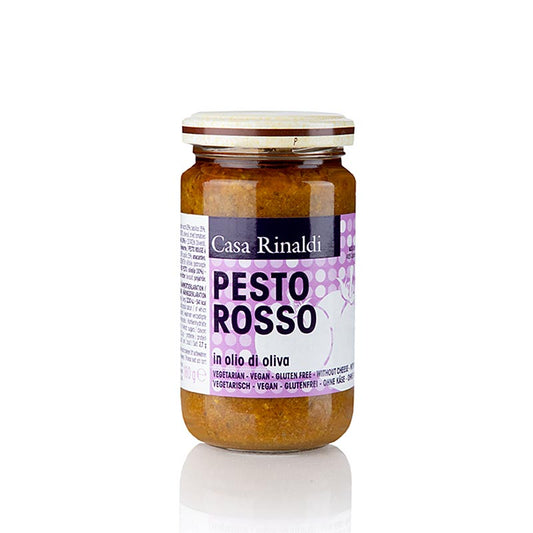 Pesto , Pesto di pomodoro Pesto  Olio d'oliva, vegano, Casa Rinaldi, 180 g