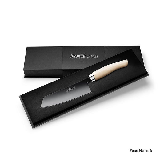 Coltello da cucina Nesmuk Janus 140 mm, manico Juma bianco, 1 pz