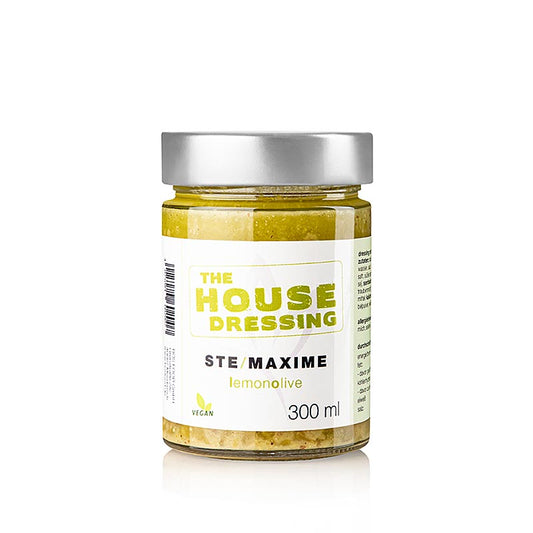 Serious Taste the housedressing - STE / MAXIME, lemonolive, Ernst Petry, 300 ml - Ein hochwertiges Dressing mit intensivem Zitronen- und Olivenölgeschmack von Ernst Petry, 300 ml
