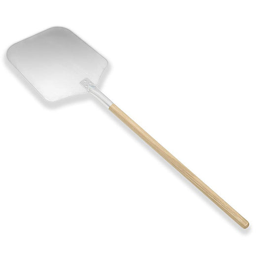 Pelle à pizza, en aluminium avec manche en bois, 35 x 30,5 cm (partie plate), manche de 94 cm de long, 1 pièce