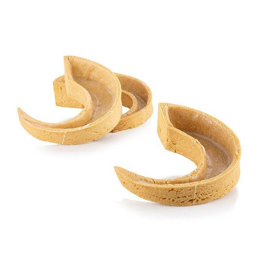 Tartellette da dessert C-Tart, a mezzaluna appuntita, 93x80x20 mm, La Rose Noire, 1,344 kg, 48 pezzi