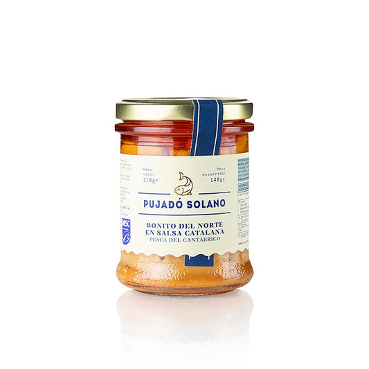 Bonito del Norte en Salsa Catalana, Thon mariné, Pujado Solano, 210 g