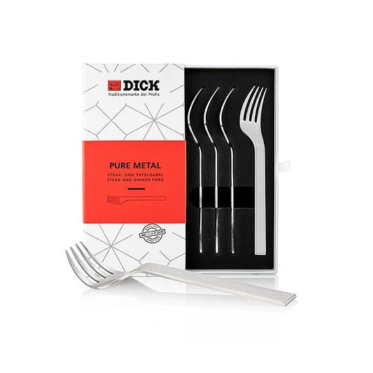 Dick Steak & fourchette de table, Pure Metal, 4 pcs