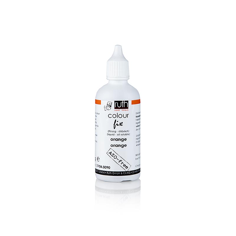Colorante alimentare, arancione, liquido, solubile nei grassi, Ruth (7704), 90 g