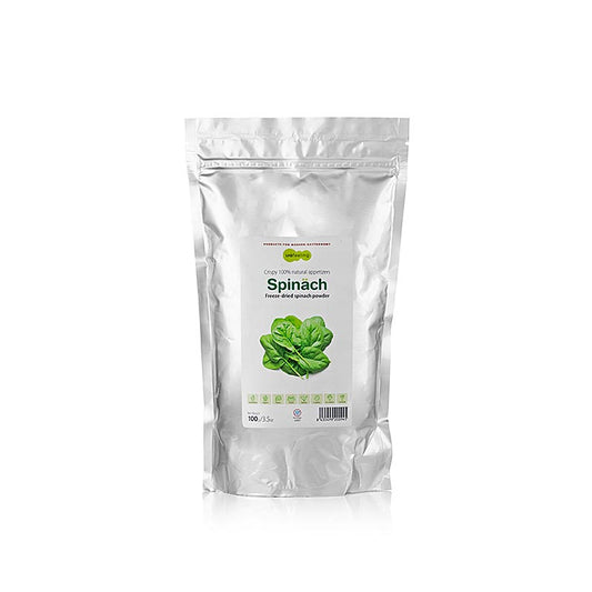 TÖUFOOD LYOFËELING SPINÄCH, gefriergetrockneter Spinat, Pulver, 100 g | Molekulares Kochen | thungourmet