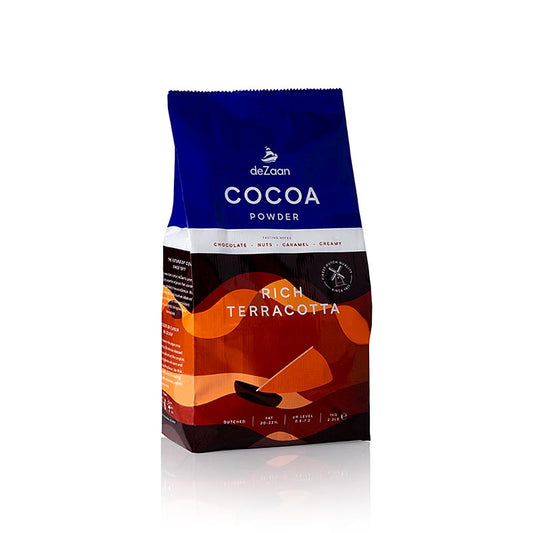 Cacao Rich Terracotta, leggermente sgrassato, 20-22% Grassi, deZaan, 1 kg