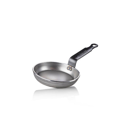 Poêle à blinis CARBONE Plus, acier fondu, ø 12 cm, H 2 cm, de Buyer (5140.12), 1 pièce