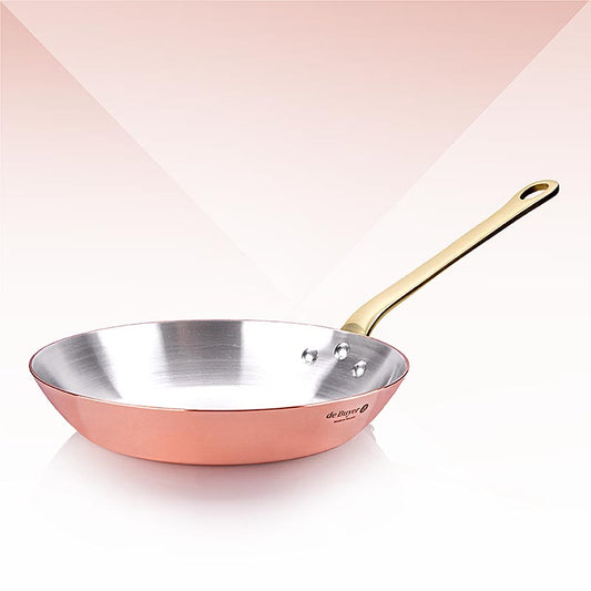 Padella Inocuivre, in rame, con manico in ottone, ø 24 cm, de Buyer (6450.24), 1 pz