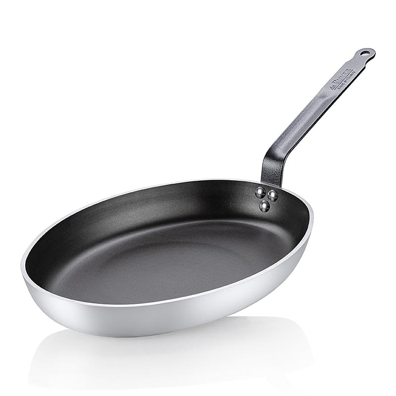 Poêle à poisson ovale, antiadhésive Choc Resto induction, ø36cm, de Buyer (8481.36), 1 pce
