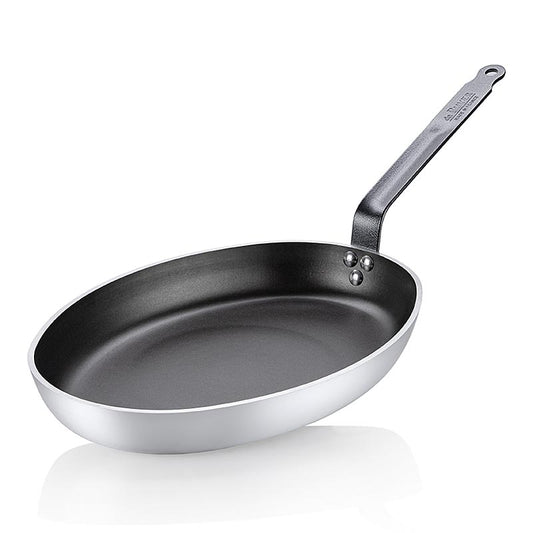 Poêle à poisson ovale, antiadhésive Choc Resto induction, ø36cm, de Buyer (8481.36), 1 pce