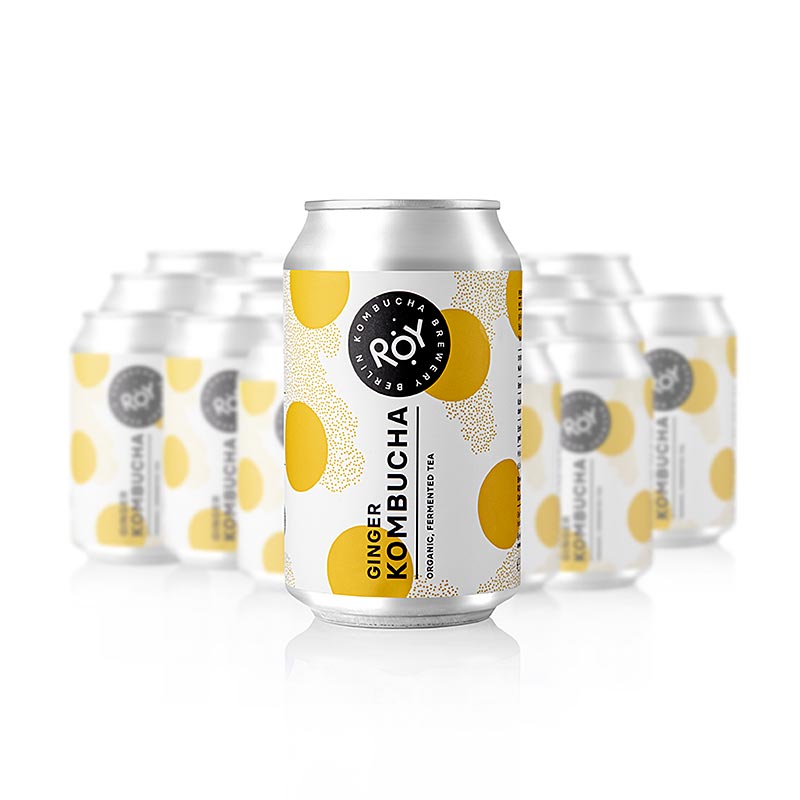 ROY Ginger Kombucha , BIO, 7,92 l, 24 x 330 ml