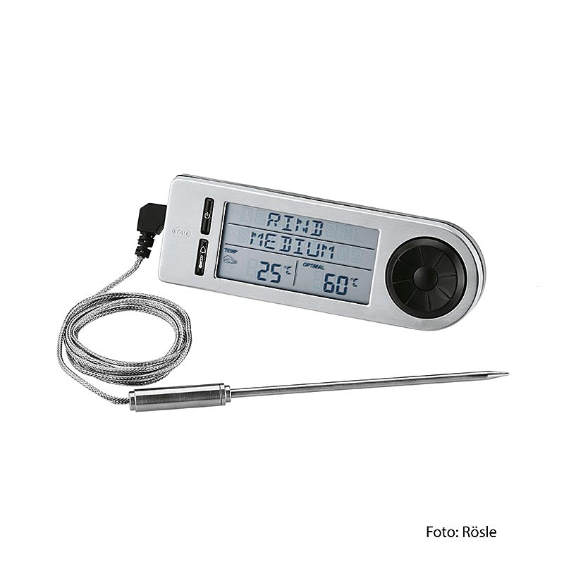 Termometro digitale per barbecue Rösle (misuratore della temperatura interna / -20-250 °C) (25086), 1 pz.