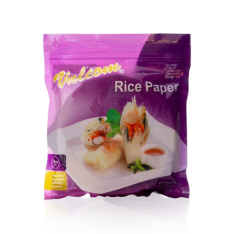 Carta di riso, piccola, ø 16 cm, 250 g, circa 48 pezzi.
