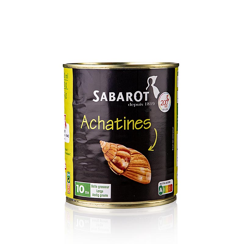 Lumache di agata (Achatines), 10 dozzine, di media grandezza, Sabarot, 800 g, 120 pz.