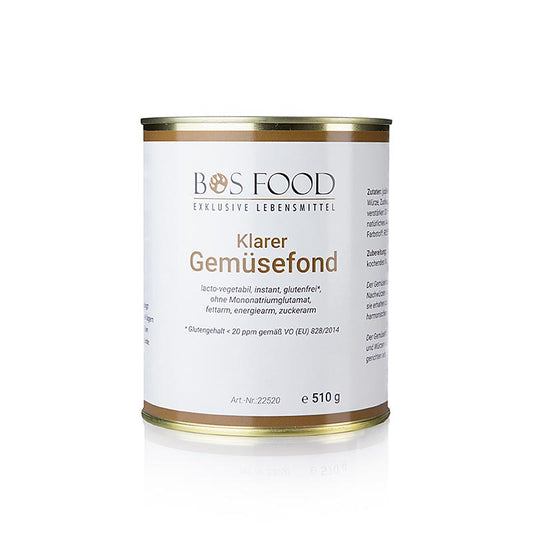 Brodo vegetale, polvere istantanea senza glutammato aggiunto, per 28 litri, 510 g