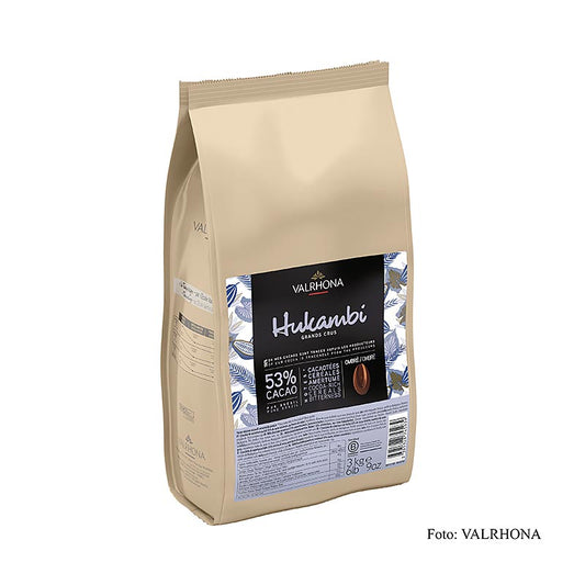 Valrhona Hukambi Lactée 53 %, Callets, Couverture de lait entier (49787), 3 kg