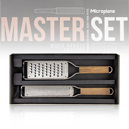 Set regalo Microplane "Master Series", grattugia a spirale + affettatore, 2 pezzi