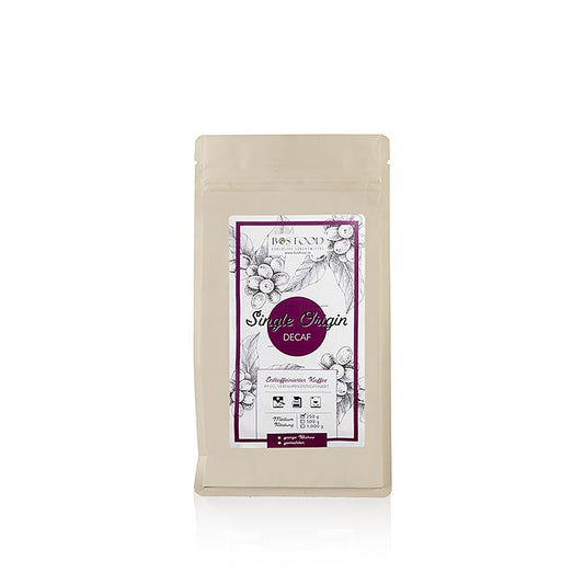 BOS FOOD - Single Origin Kaffee - Decaf, entkoffeiniert, ganze Bohne, 250 g