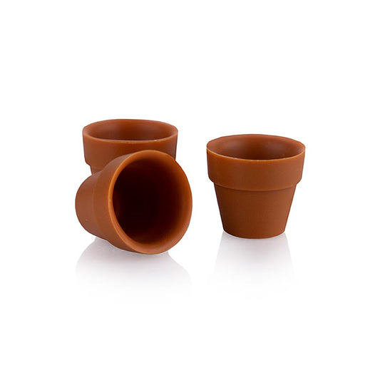 Moule à chocolat Flower Pot mini, lait entier, 25x28mmm, dobla (18139), 132 g, 24 pcs