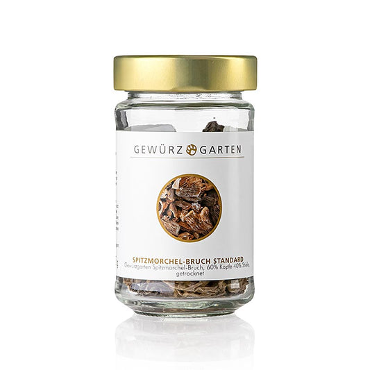 Concentré de morilles standard Gewürzgarten , 60% de têtes 40% de tiges, séché, 15 g
