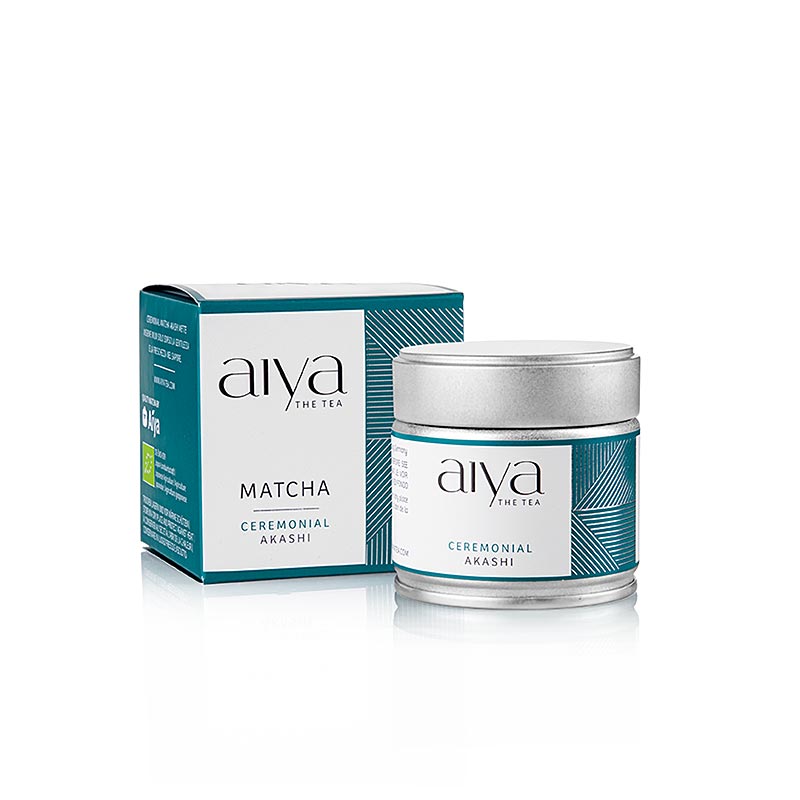 AIYA Matcha Akashi, Tè verde Tè qualità premium da cerimonia, biologico, 30 g
