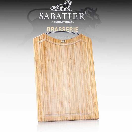 Tagliere in bambù con scanalatura per il succo, Sabatier International, 1 pz.