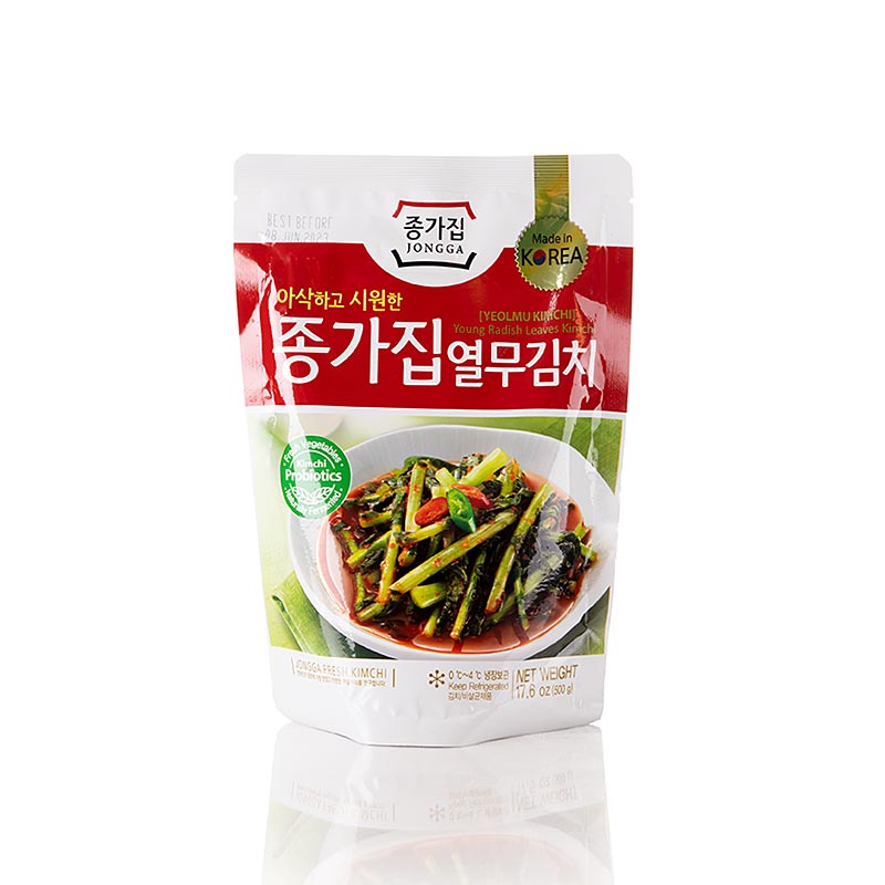 Yeolmu (Junge Rettich Strünke), eingelegt, Jongga, 500 g