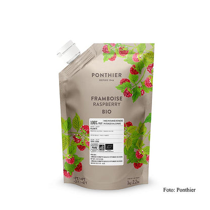 Purée de framboises Ponthier, 100 %, BIO, 1 kg