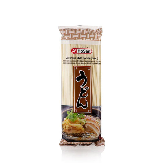 Udon - nouilles de blé, claires, plates, 2mm, 22cm de long, A+, Japon, 453 g