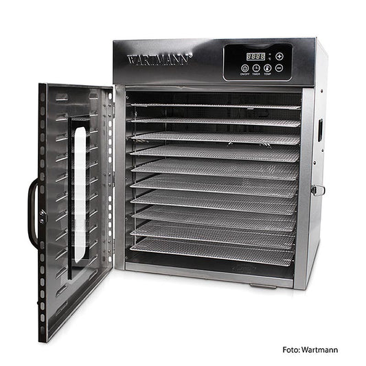 Twadero - Déshydrateur Wartmann, acier inoxydable, 10 plateaux, WM-2110 DH, 1 pièce