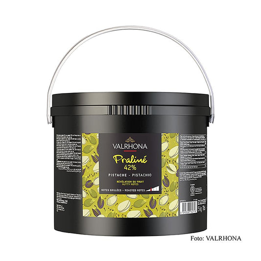 Valrhona masse praliné pistache, 42%, fruité (11936), 5 kg