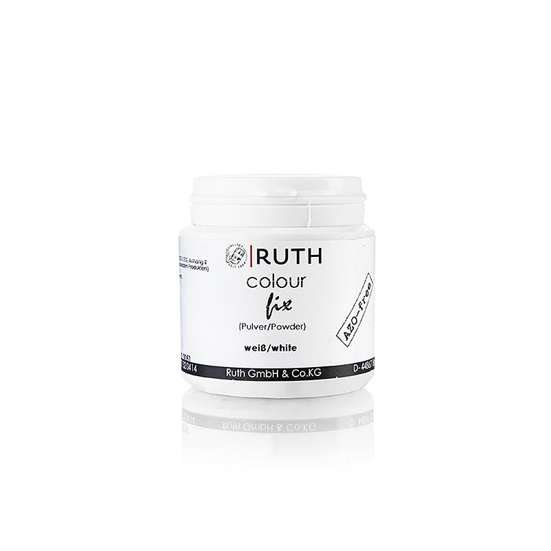 Colorante alimentare bianco, in polvere, solubile in acqua, senza AZO, Ruth (E170), 50 g