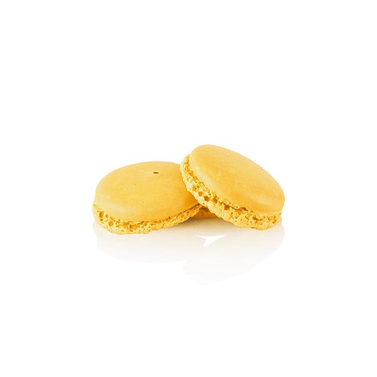 Moitiés de macarons jaunes, non fourrés, Ø3,5cm, 921 g, 384 Pcs