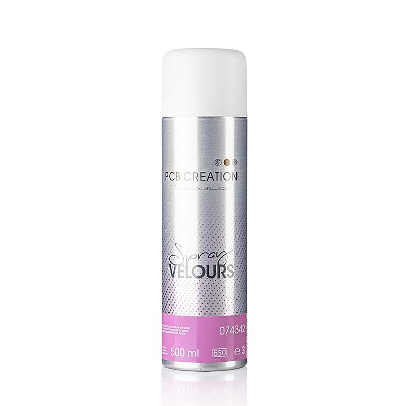 Dekor Sprayer, pinker Velvet Effekt, mit Farbstoff, PCB (74342), 500 ml | Lebensmittelzusatzstoffe | thungourmet