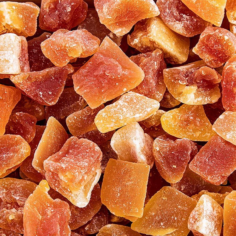 Chunks de papaye (gros morceaux), séchés, sulfurés, sans E330, 1 kg