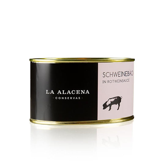 Carrillada de Cerdo - Guance di maiale in salsa di vino rosso, La Alacena, 480 g
