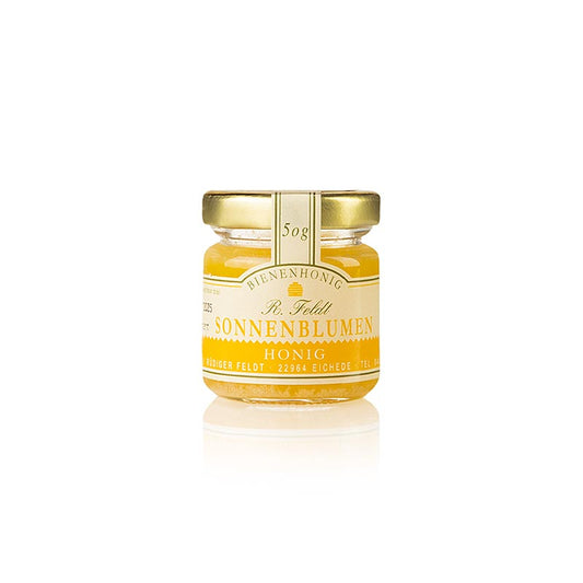 Miel de tournesol, pot portion, Apiculture Feldt, 50 g