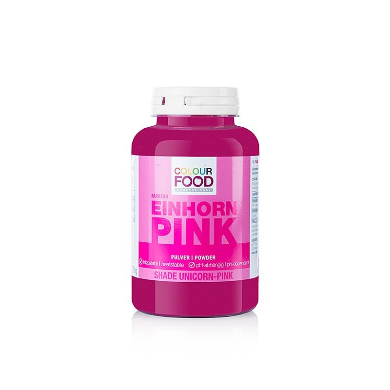 BColors Lebensmittelfarbe - Einhorn Pink, Pulver, fett - & wasserlöslich, vegan, 120 g | Lebensmittelzusatzstoffe | thungourmet